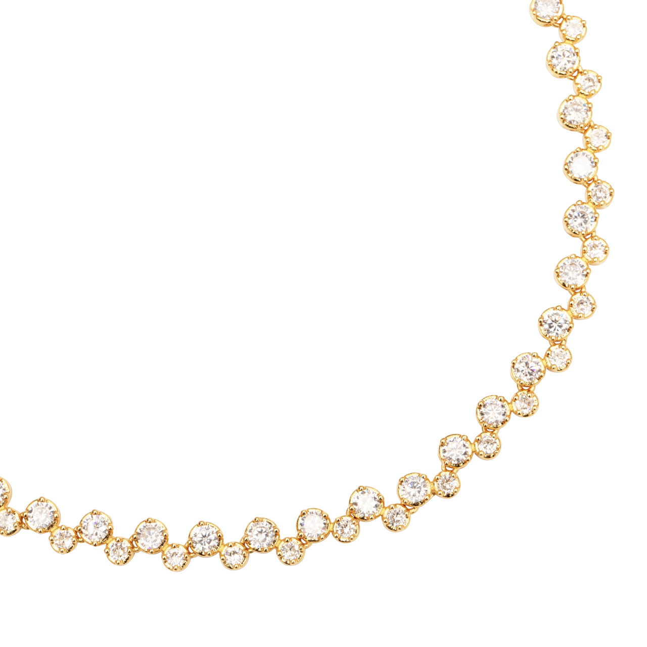 Deconstructed Tennis Necklace