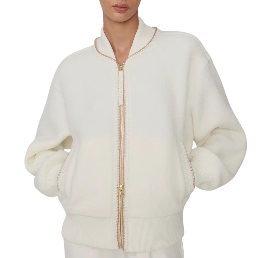 Klaudia Fleece Jacket Egret