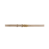 Monogram Leather Belt Light Taupe