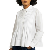 Loeli White Pleated Shirt