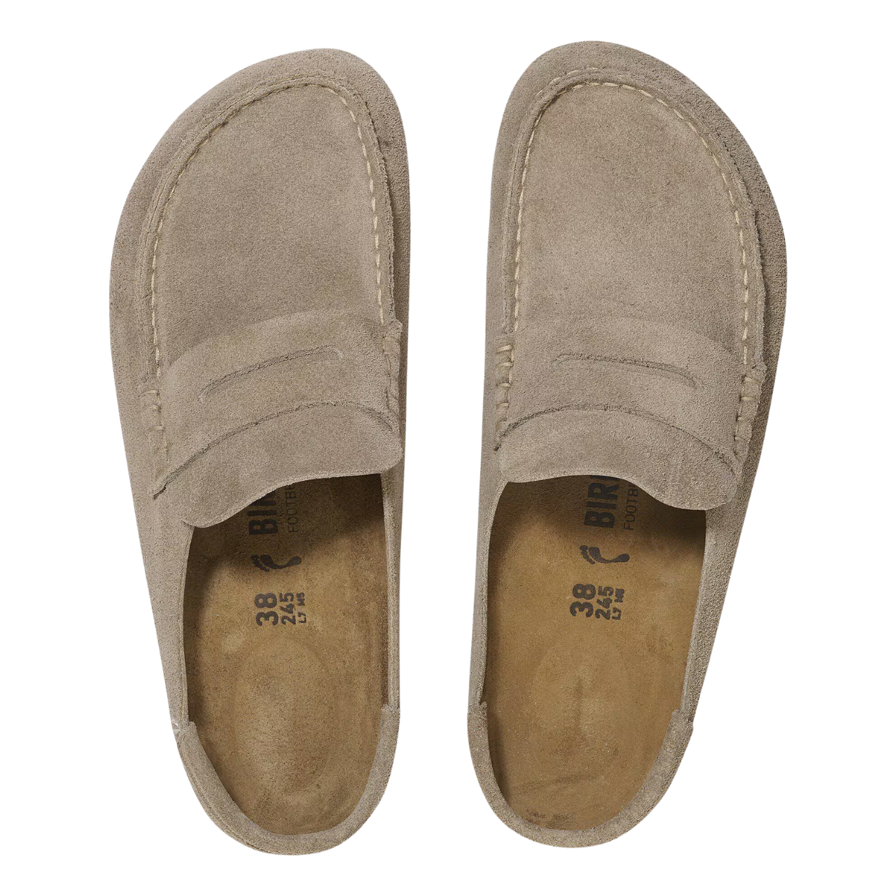 Naples Taupe Suede Wrapped Clogs
