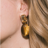 Xiomara Earrings Tigers Eye