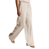 Mid Waist Crepe Pull On Pant Blush
