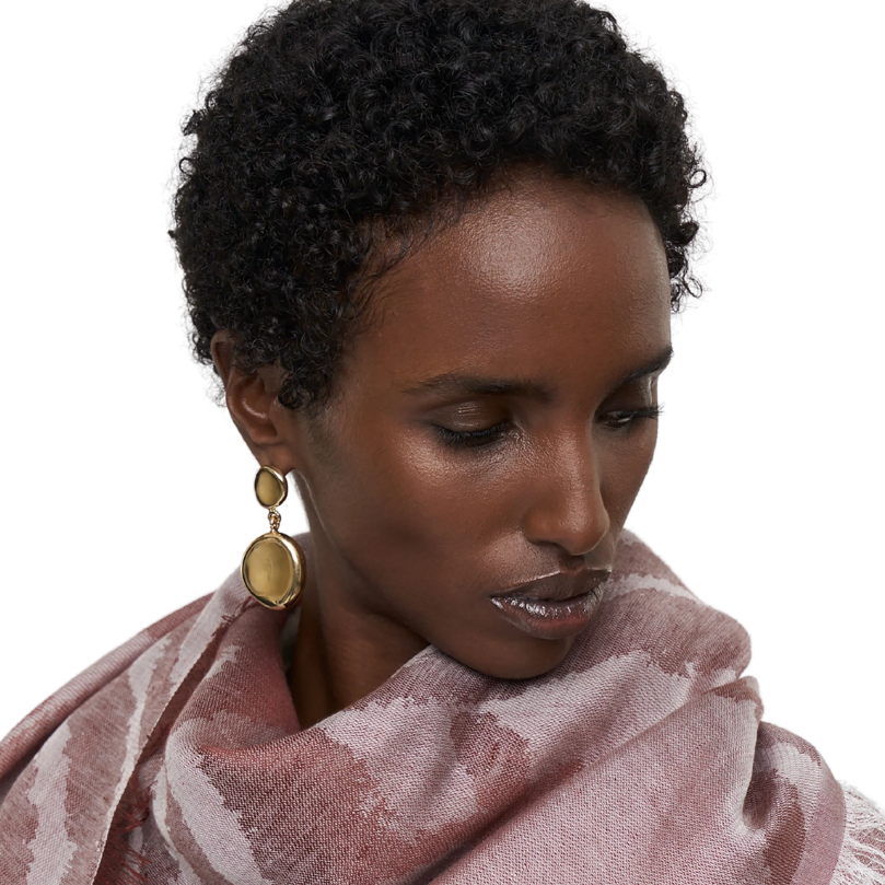 Bean Drop Earrings Gilded Gold