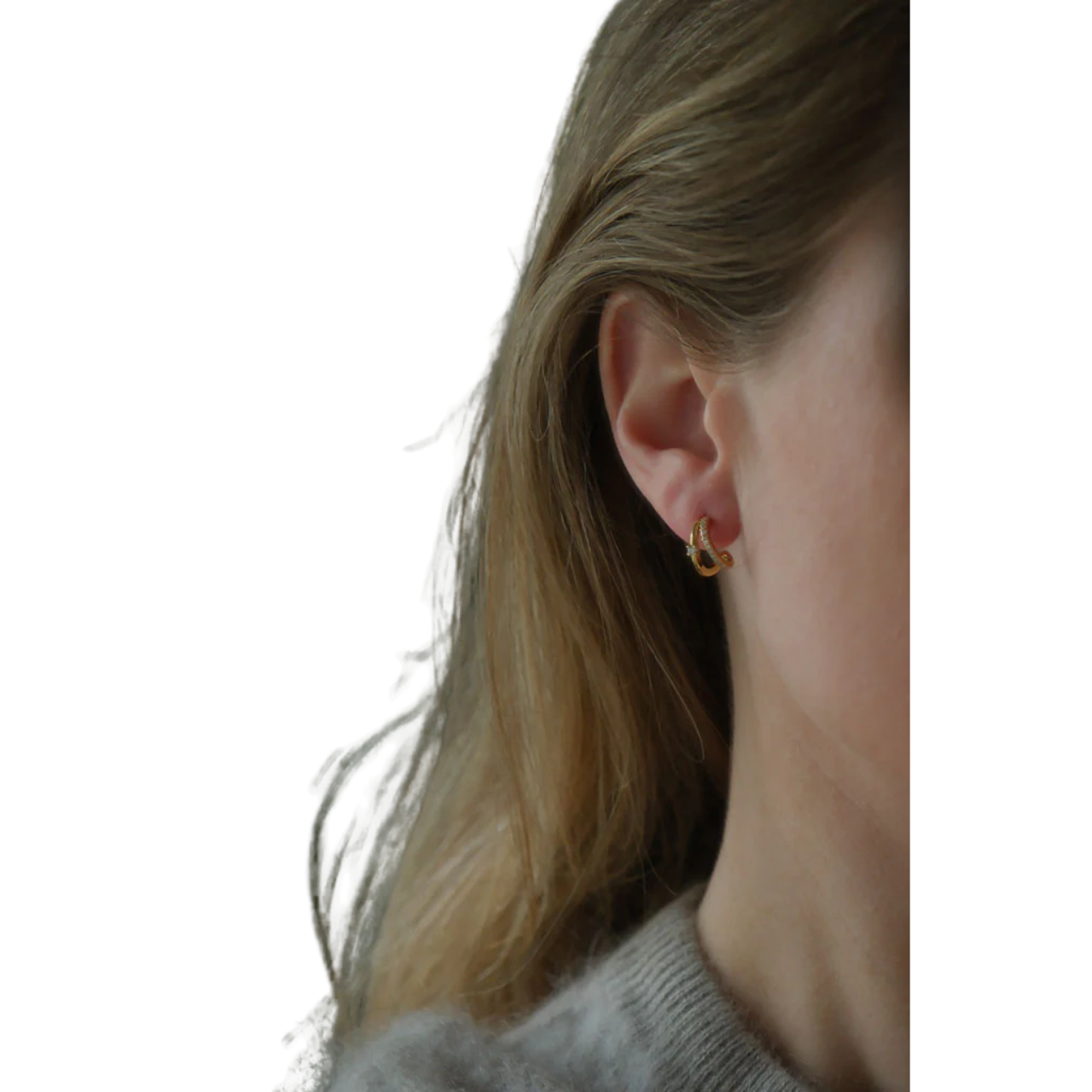 Lucia Mini Hoops Gold