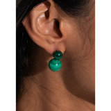 Cara Earrings Malachite