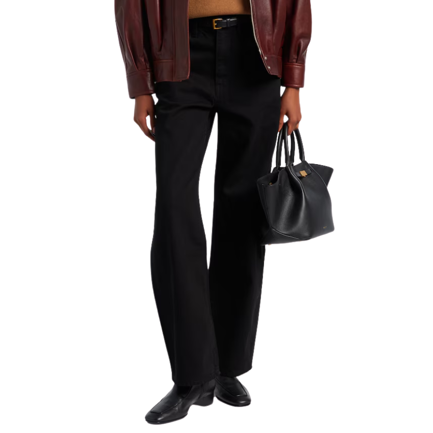 The Bow Crop Black Jeans