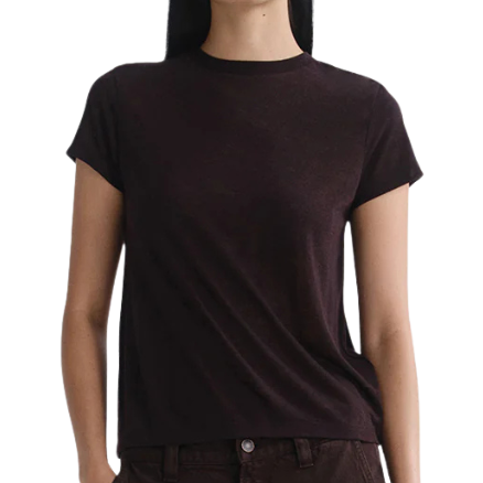 Long Line Adine Tee Plum