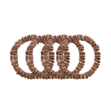 Back To Basics Skinny Scrunchies Light Brown