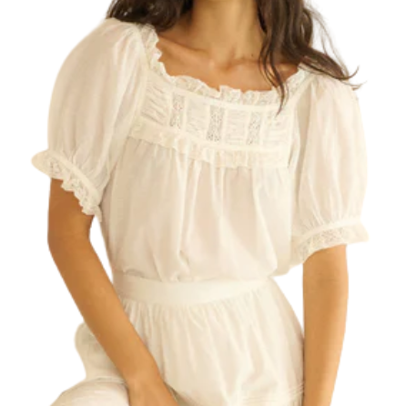 Frances Top Salt Lace