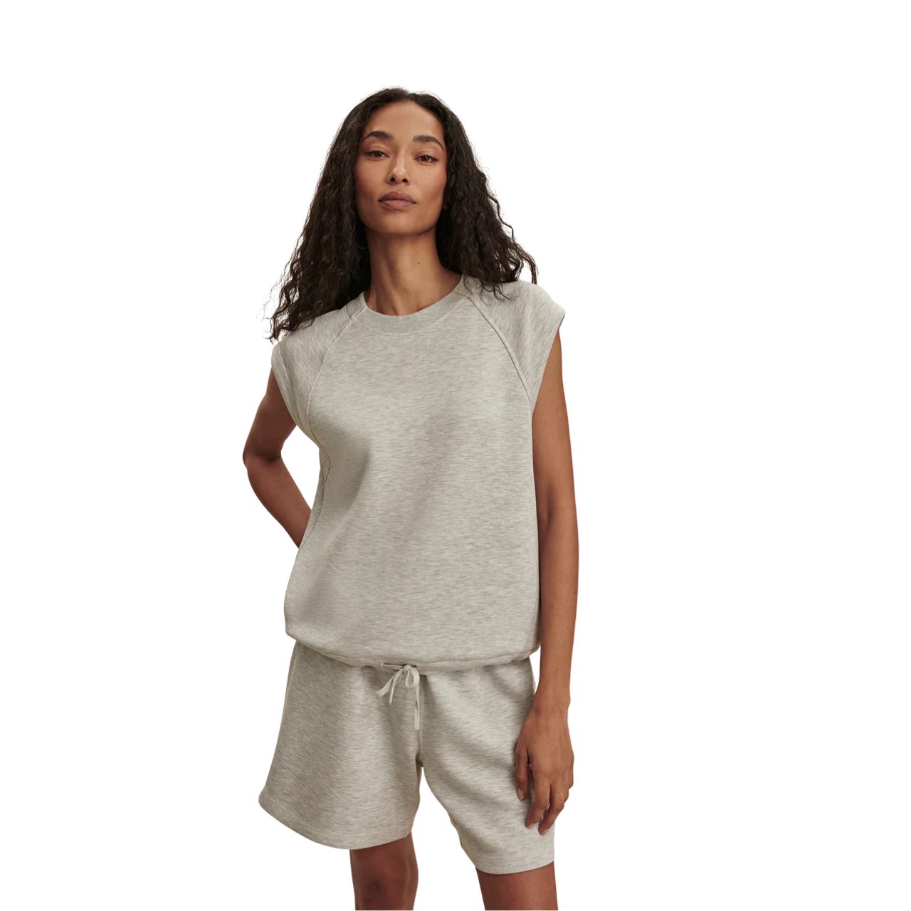 Salome Raglan Tee Light Grey