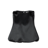 Valentina Knotted Shoulder Top Black