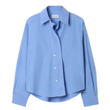 Cropped Shirt Mid Blue