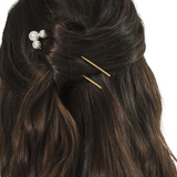 Gretel Hairpin Gold Pearl