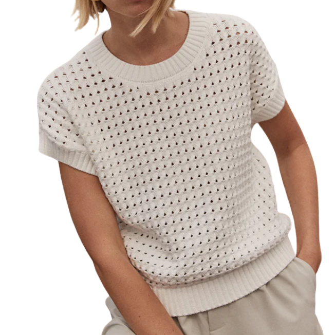 Denny Knit Top Snow White