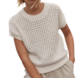 Denny Knit Top Snow White
