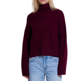 Carmen Funnel Neck Knit Burgundy