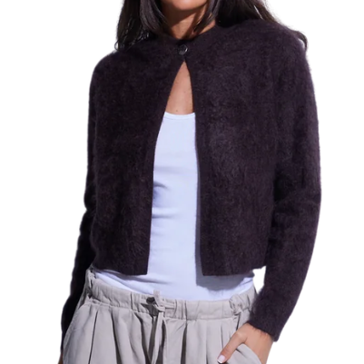 Brushed Dolomite Cardi Pewter
