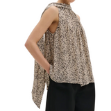 Olivia Scarf Detail Top Shaded Dot