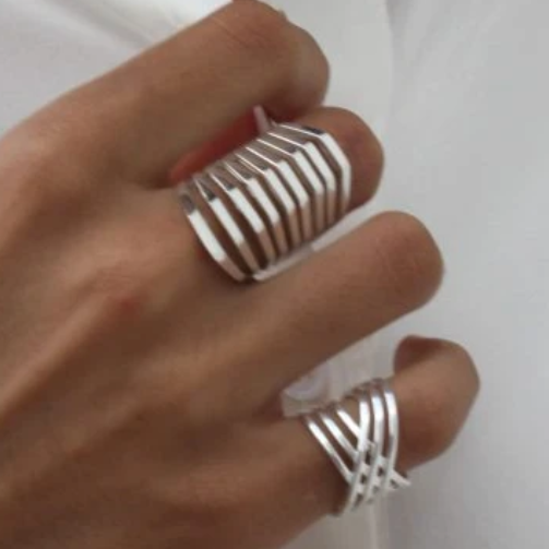 Spanish Steps Ring Silver