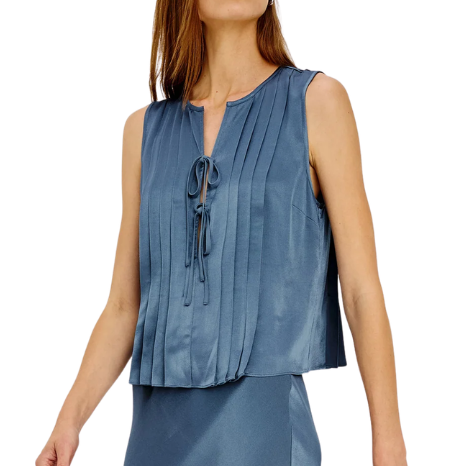 Aja Tie Front Top Atlantic