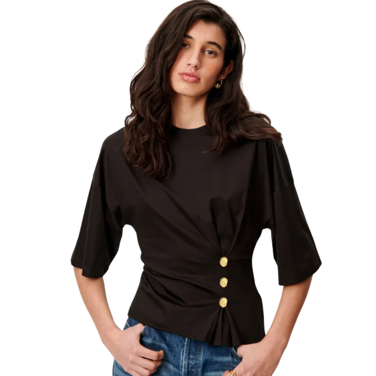 Naktis Waist Buttoned Top