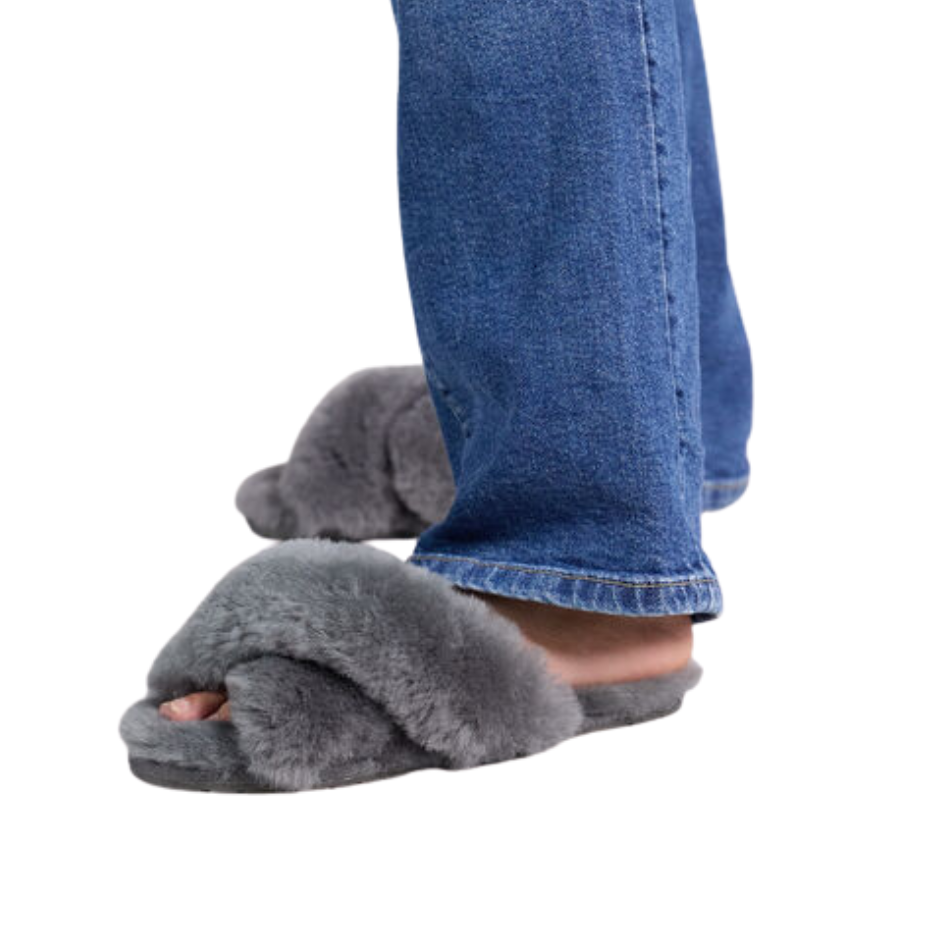 Mayberry Charcoal Slippers
