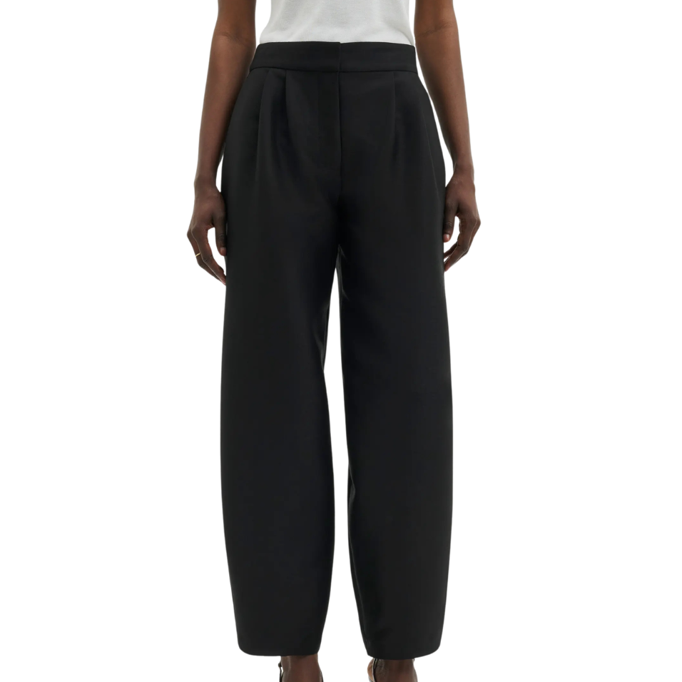 Smilla Barrel Leg Trousers Black
