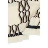Monogram Cashmere Scarf Cream