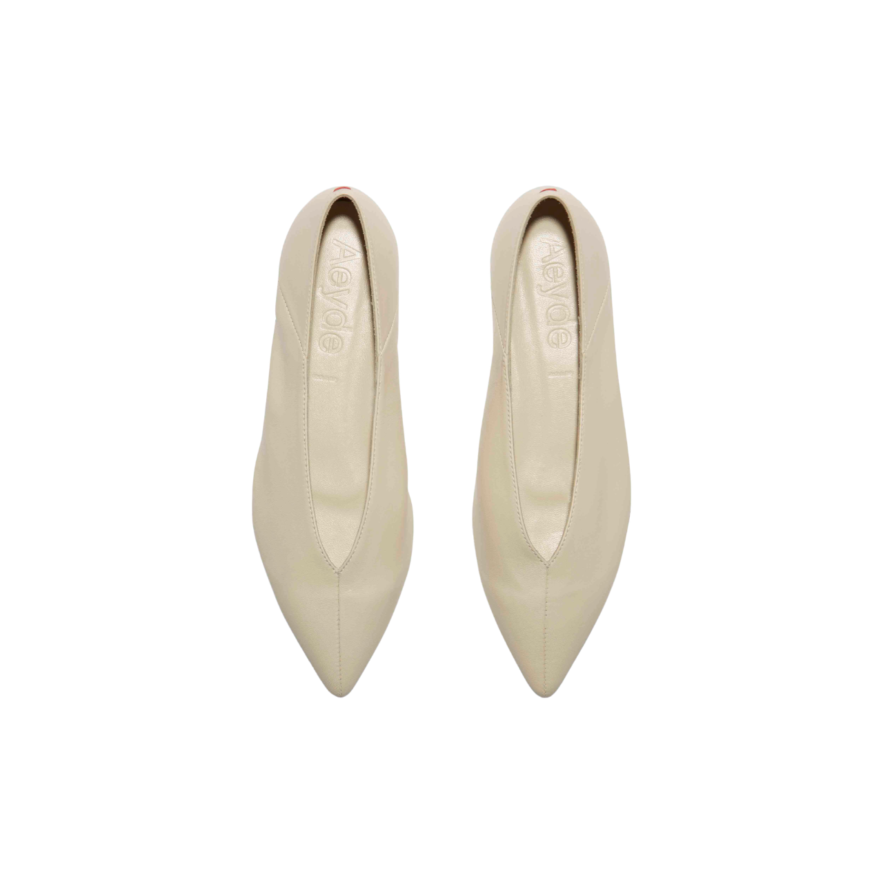 Moa Pointed Toe Flats Creamy