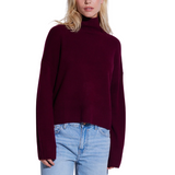 Carmen Funnel Neck Knit Burgundy