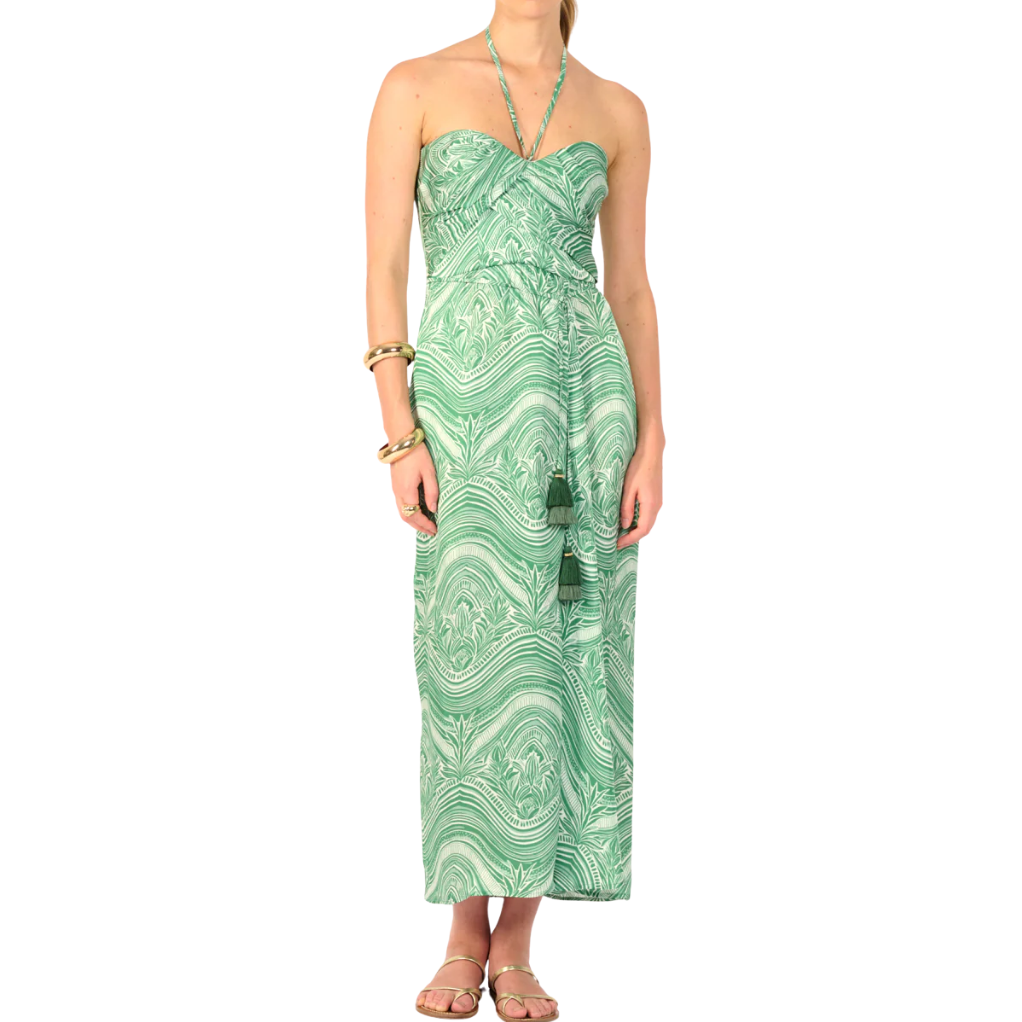 Collina Long Sage Dress