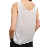 Silk Tank Top White
