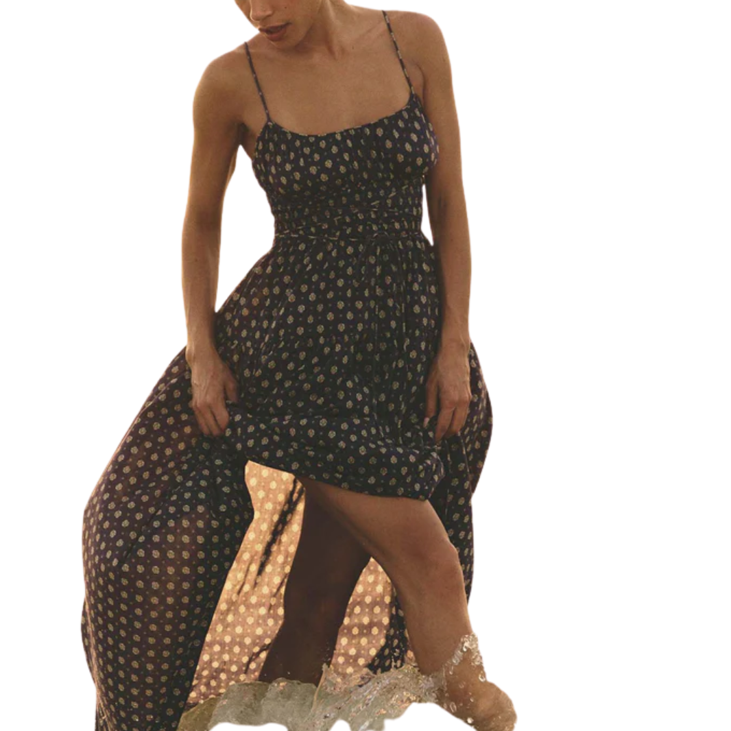 Safia Dress Navy Cadiz Foulard