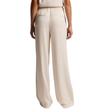 Mid Waist Crepe Pull On Pant Blush