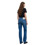 Dark Blue Straight Denim Jeans