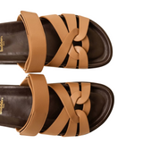 Atlas Hazelnut Flat Sandals