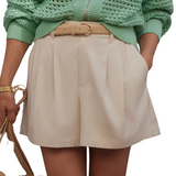 Tansy Woven Shorts Ivory