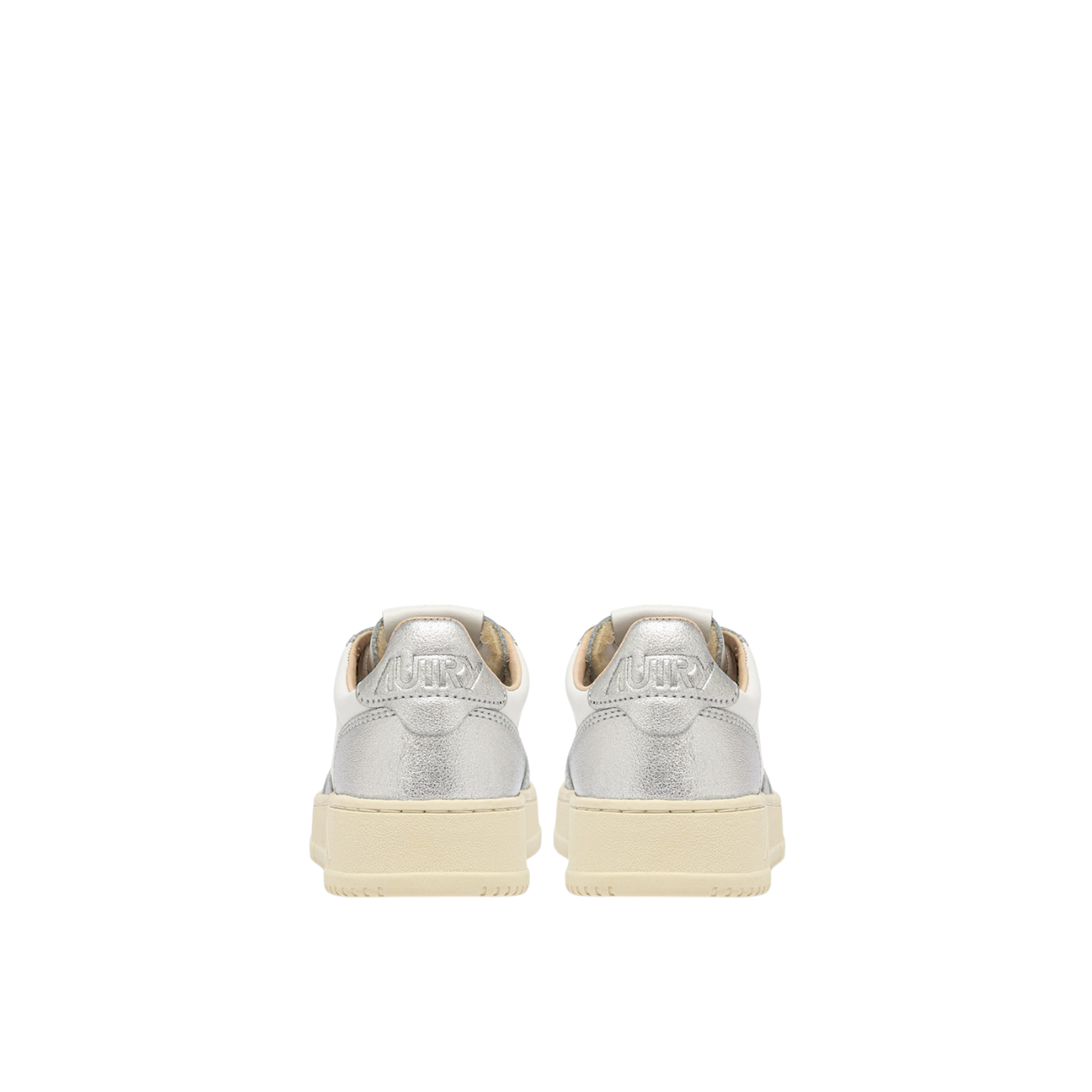 Medalist Low White Silver Trainers