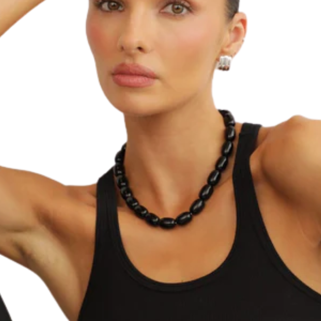 Clementine Black Necklace