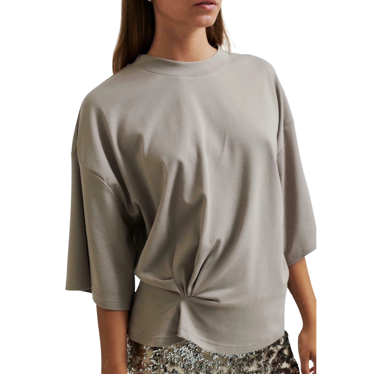 Missouri Draped Tee Quarry