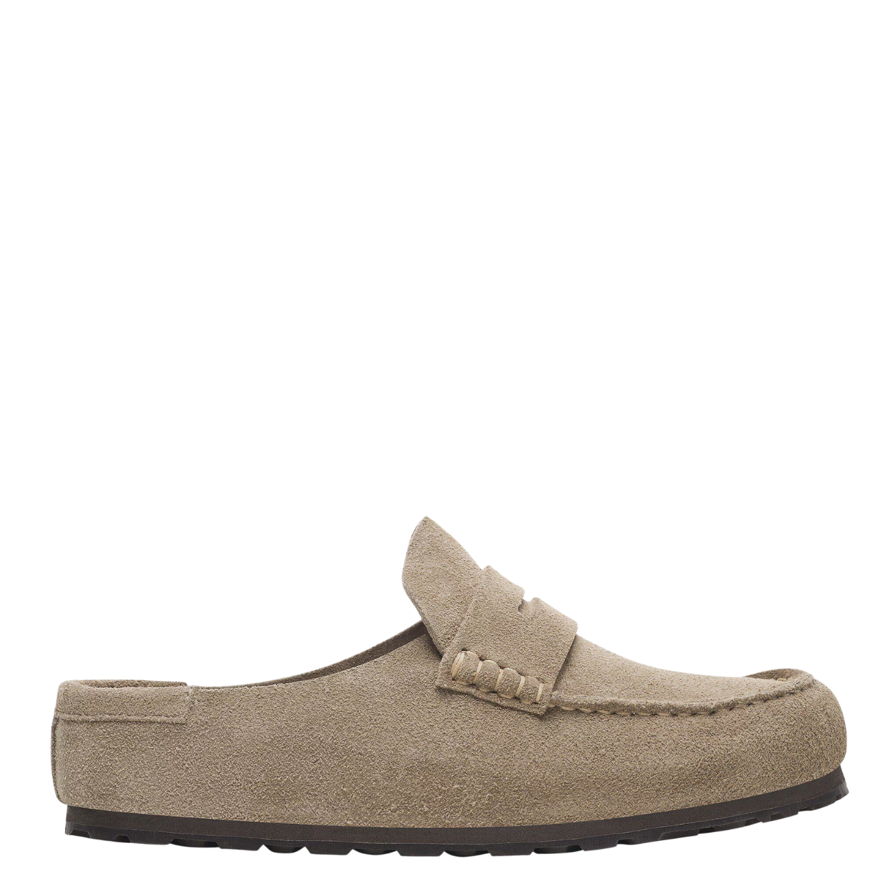 Naples Taupe Suede Wrapped Clogs