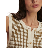 Aura Knit Top Egret/Olive