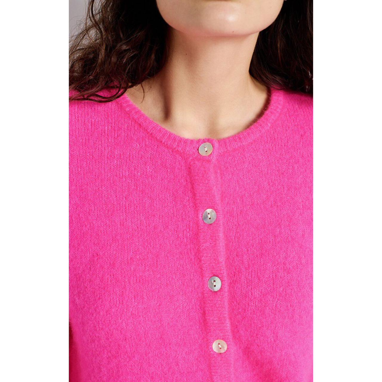 Vitow Cardigan Rose Fluo