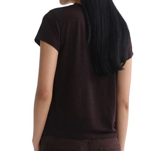 Long Line Adine Tee Plum