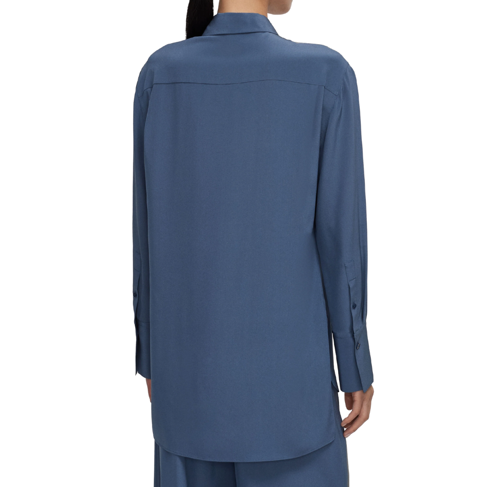 Bold Silk Blouse Mineral
