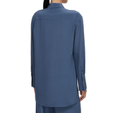 Bold Silk Blouse Mineral