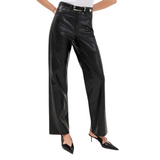 Faux Leather Shea Pants Black