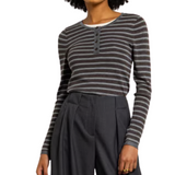 Pandoli Gris Chine Striped Top