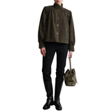 Zonie Black Olive Suede Jacket